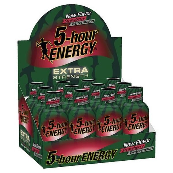 5-hour Energy Ex-Strength Strawberry Watermelon 1.93 fl oz (Box of 12)