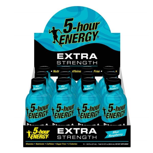 5-hour Energy Extra Strength Blue Raspberry 1.93 fl oz (Box of 12)