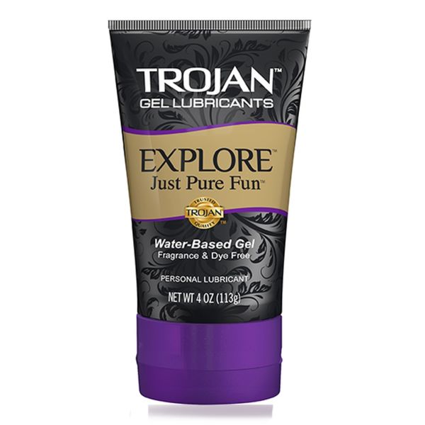 Trojan Explore Gel Lubricant 4 oz (Case of 24)