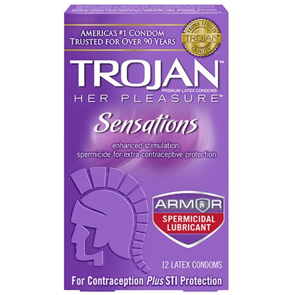 Trojan Her Pleasure Spermicidal Lubricated Condoms